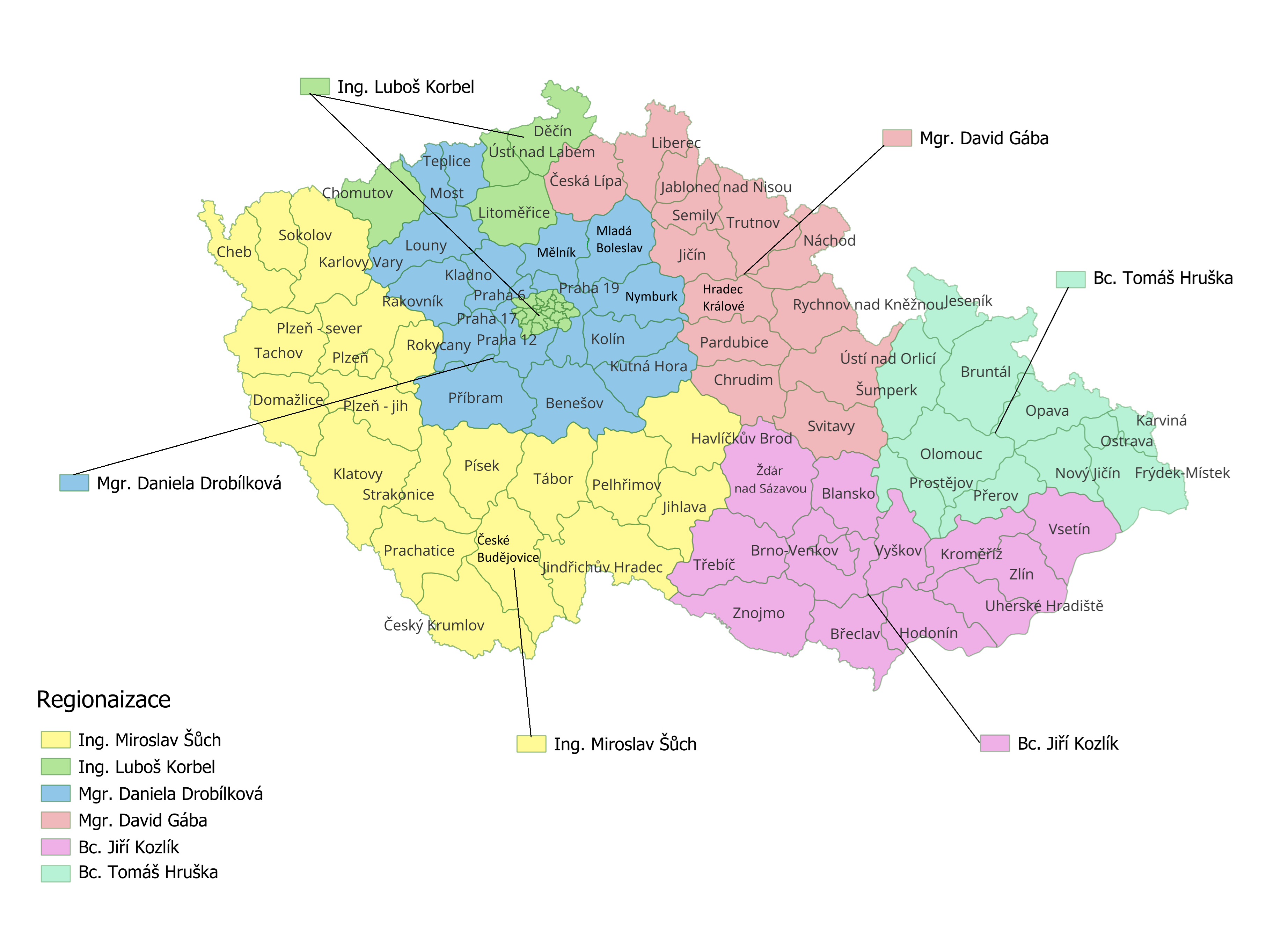 Mapa regionální podpory